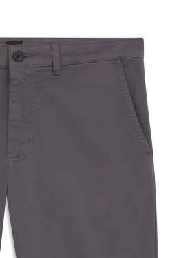 Regular-fit trousers in stretch-cotton satin