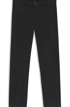 Regular-fit trousers in stretch-cotton satin