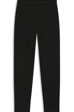 Regular-fit trousers in stretch fabric with tapered leg