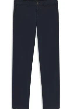 Regular-fit trousers in stretch-cotton satin