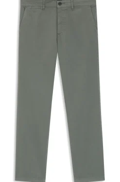 Regular-fit trousers in stretch-cotton satin