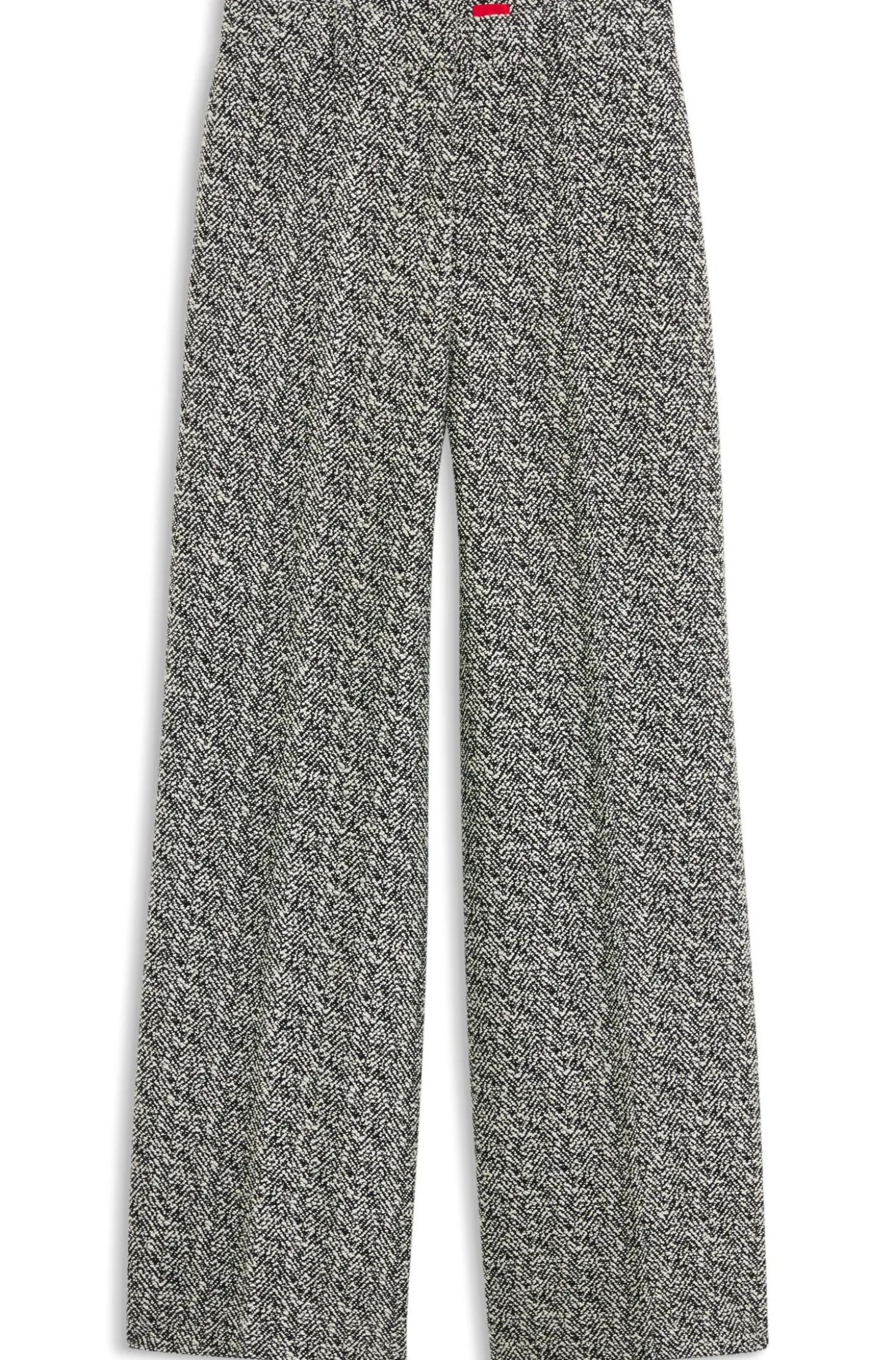 Regular-fit trousers in stretch herringbone fabric