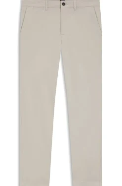 Regular-fit trousers in stretch-cotton satin