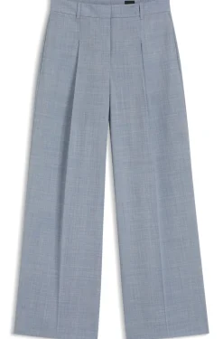 Regular-fit trousers in virgin wool
