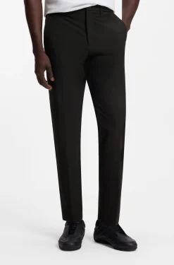Regular-fit trousers in water-repellent stretch fabric