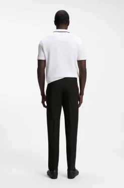 Regular-fit trousers in water-repellent stretch fabric