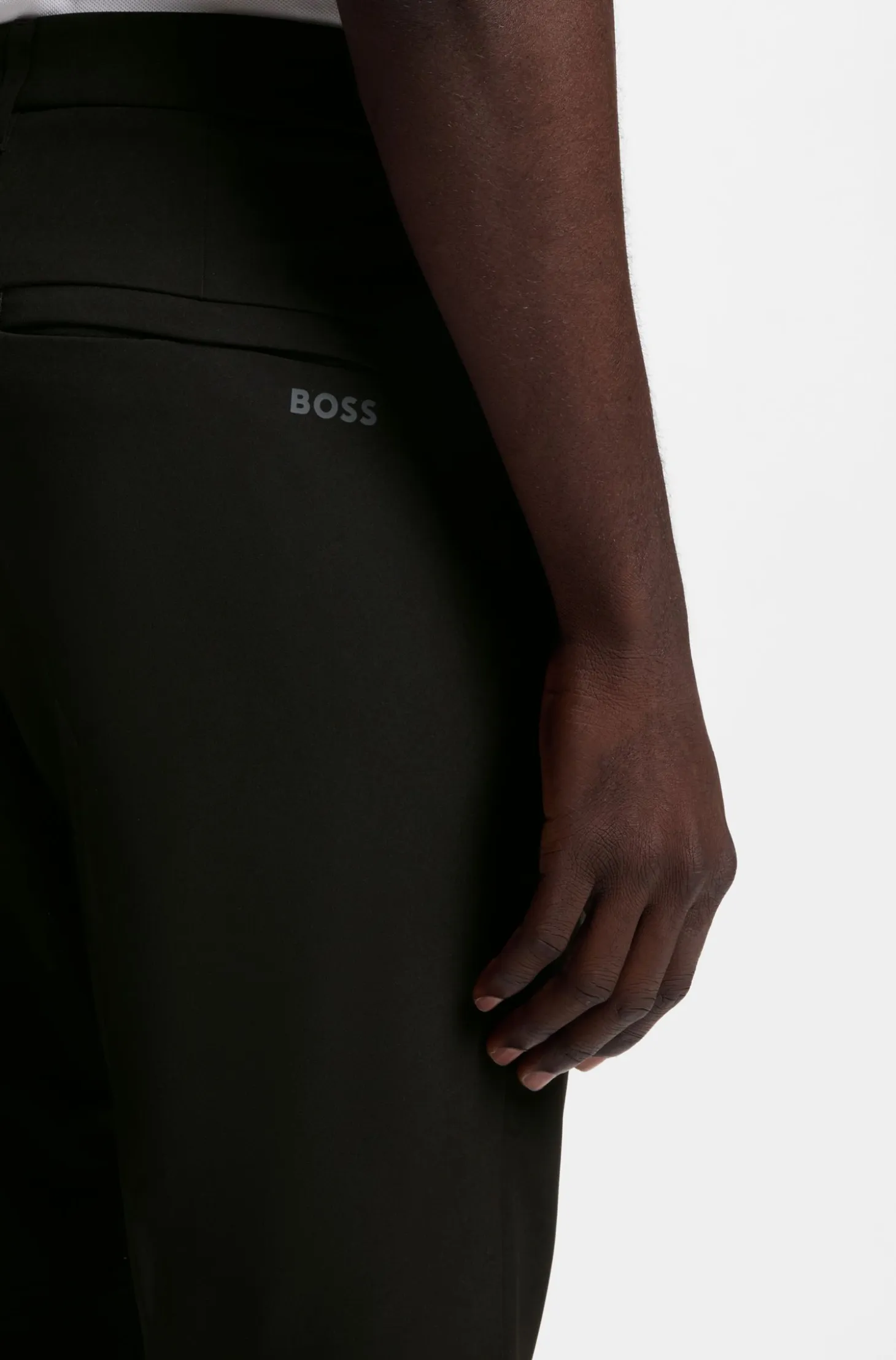 Regular-fit trousers in water-repellent stretch fabric