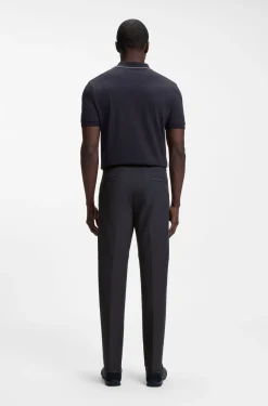 Regular-fit trousers in water-repellent stretch fabric