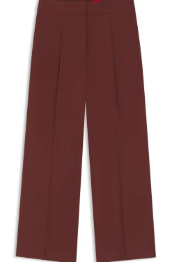 Regular-fit trousers with wide leg