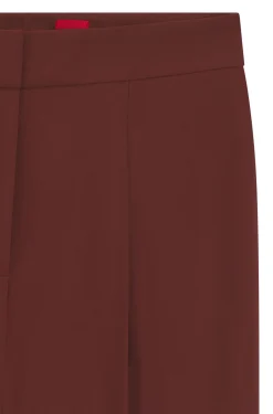 Regular-fit trousers with wide leg