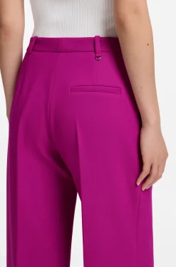 Regular-fit trousers with wide leg