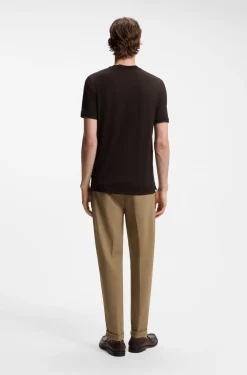 Regular-fit T-shirt in a wool blend