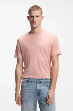 Regular-fit T-shirt in a wool blend