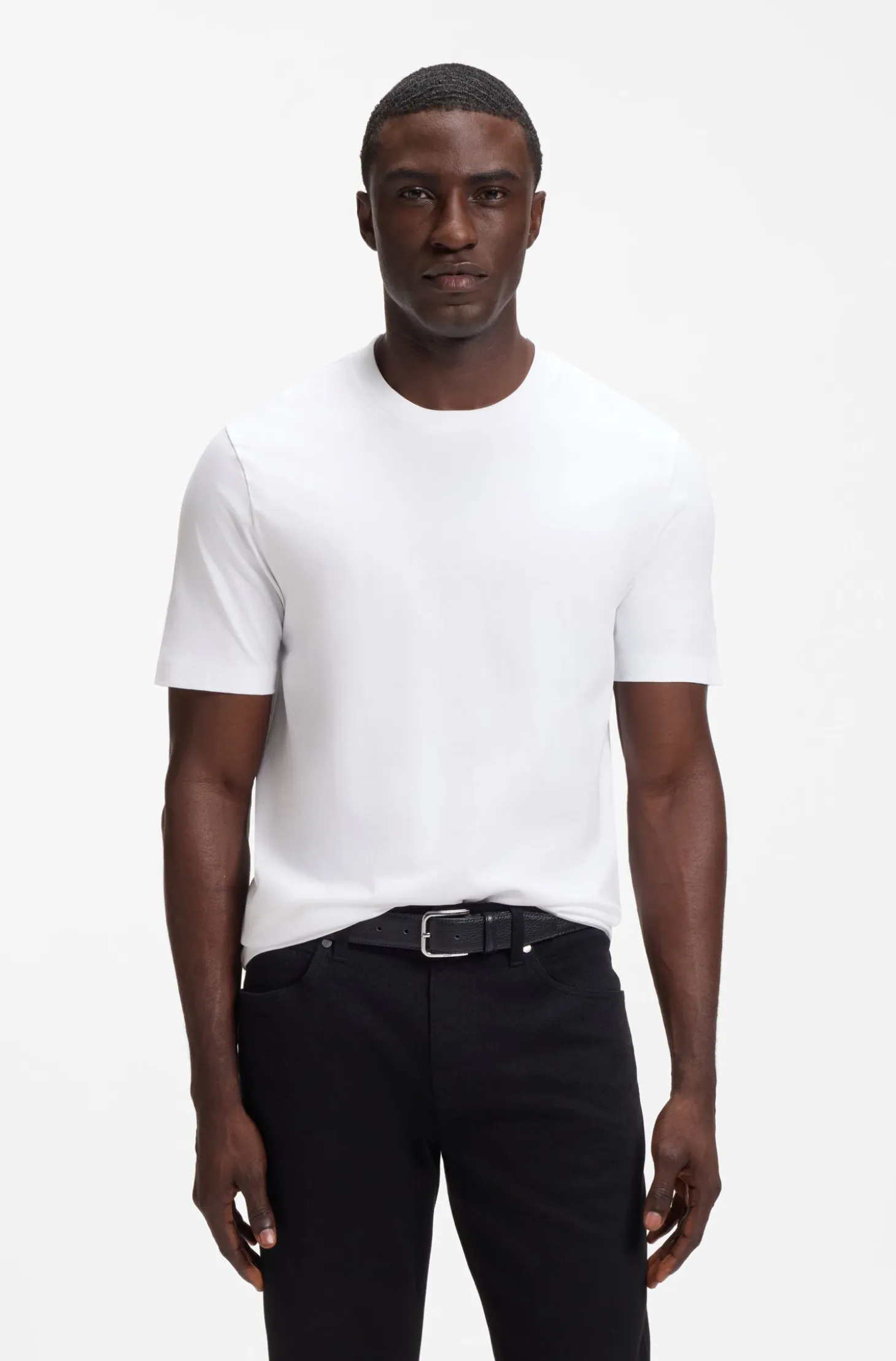 Regular-fit T-shirt in cotton jersey