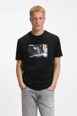 Regular-fit T-shirt in lightweight cotton jersey