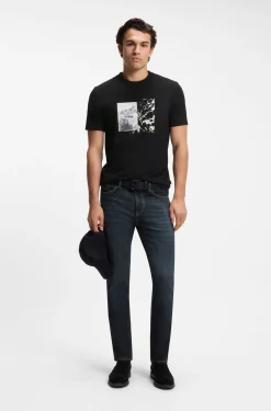Regular-fit T-shirt in lightweight cotton jersey