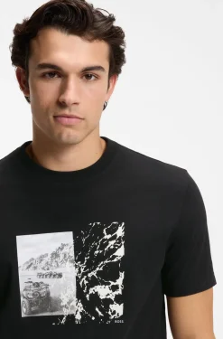 Regular-fit T-shirt in lightweight cotton jersey