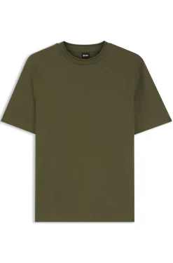 Regular-fit T-shirt in stretch cotton blend