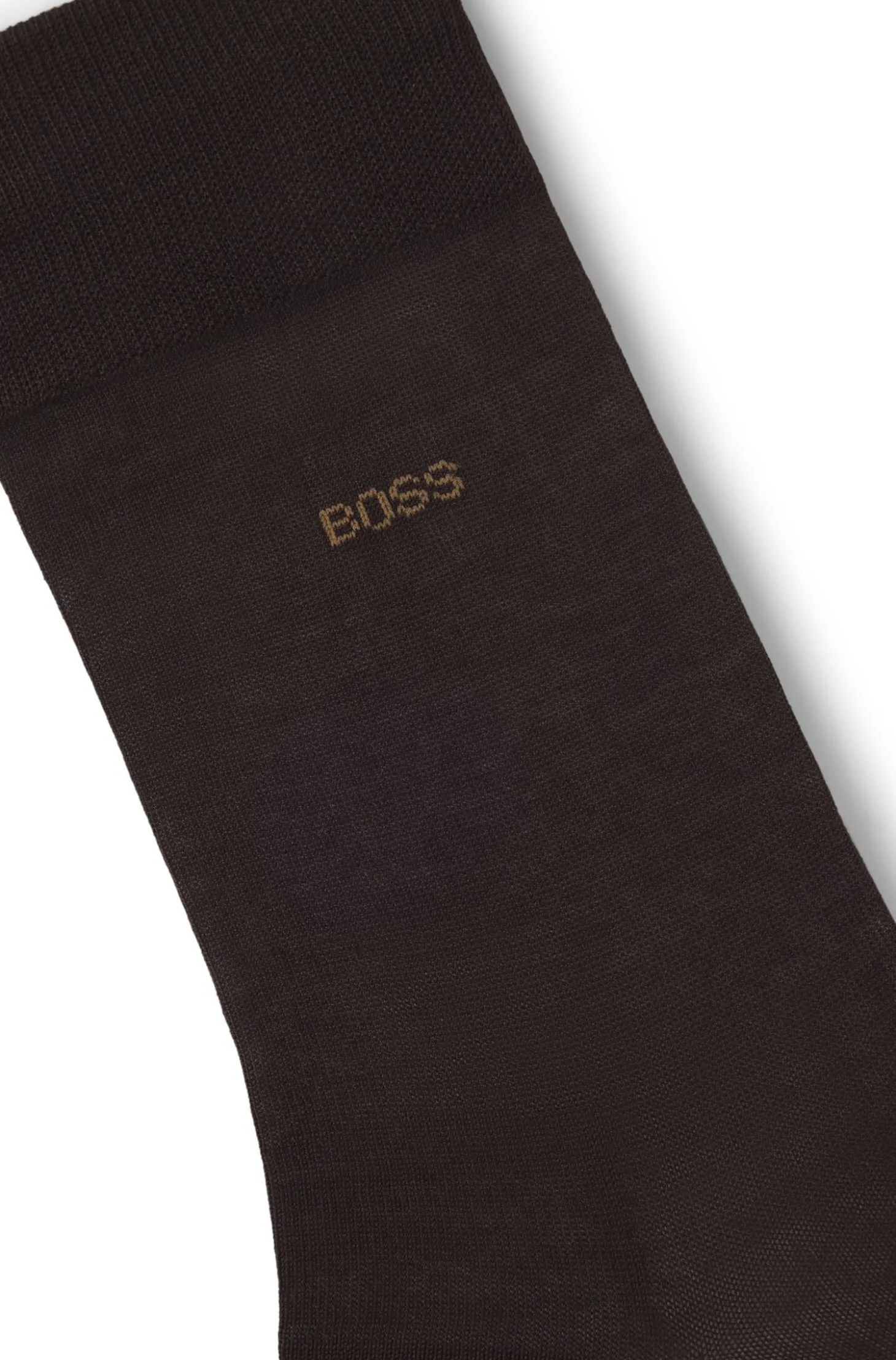 Regular-length logo socks in mercerised Egyptian cotton