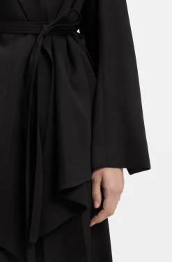 Relaxed-fit blazer in wool-blend gabardine