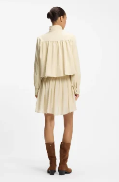 Relaxed-fit blazer with balloon hem