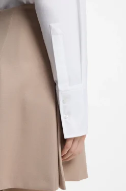 Relaxed-fit blouse in Oxford cotton with heart logo