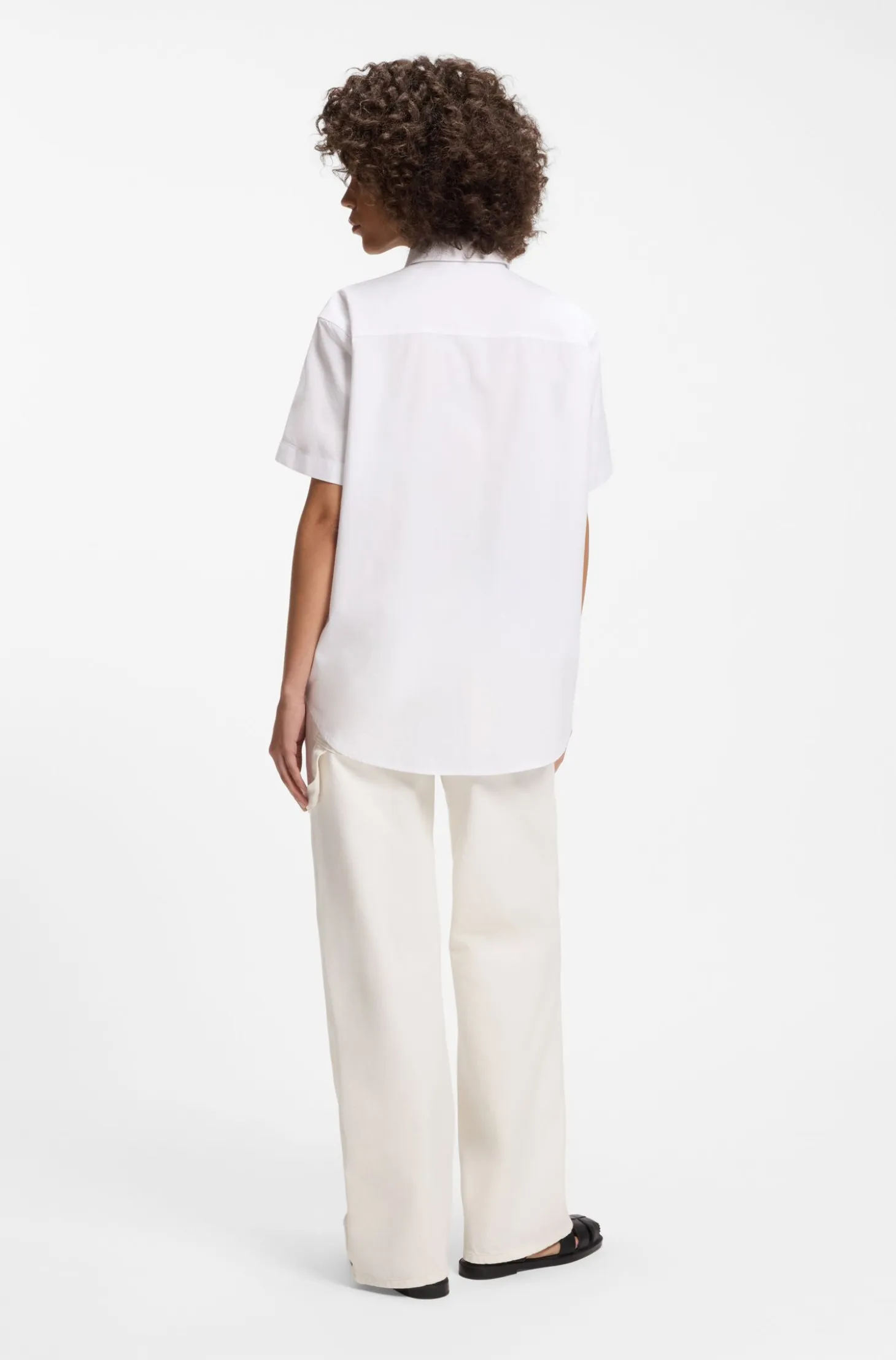 Relaxed-fit blouse in Oxford cotton
