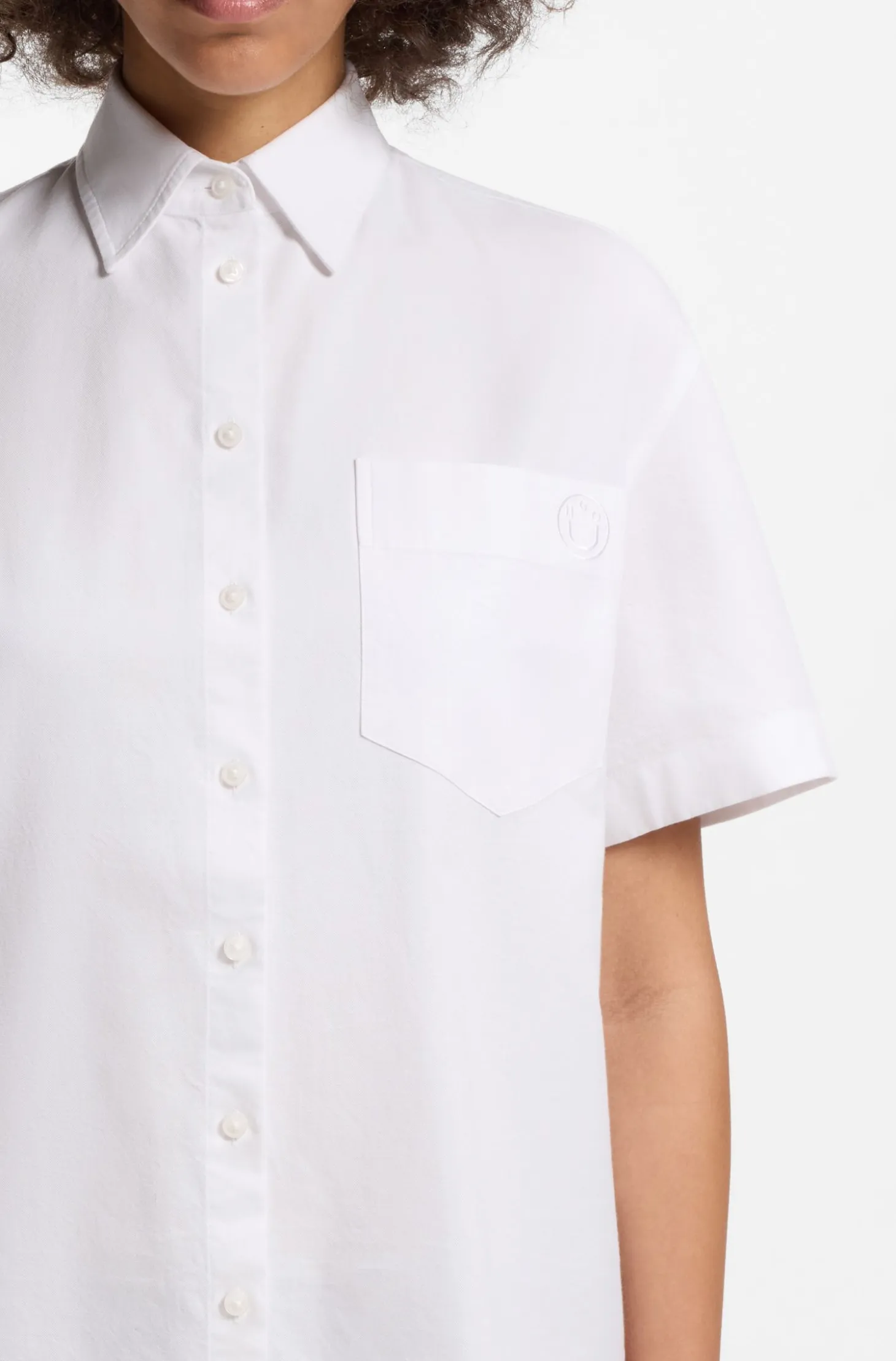 Relaxed-fit blouse in Oxford cotton