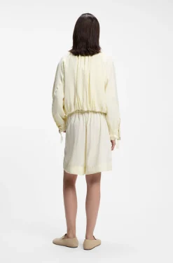 Relaxed-fit bomber jacket with stand collar
