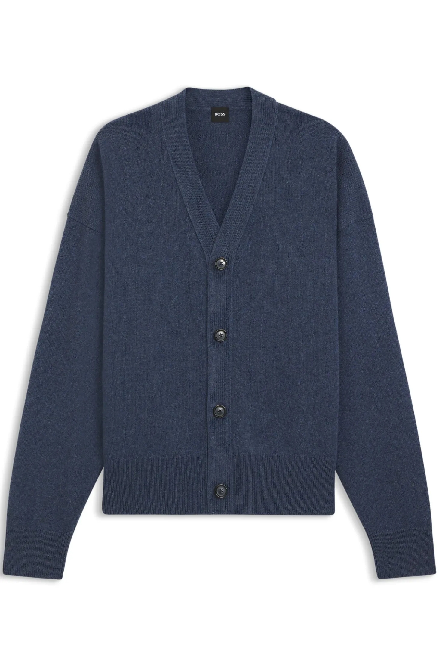 Relaxed-fit cardigan in virgin wool