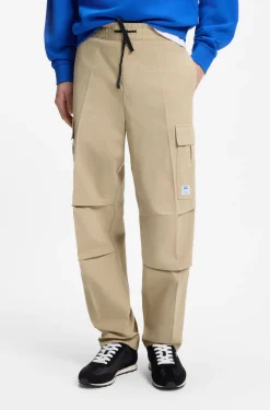 Relaxed-fit cargo trousers in cotton ripstop