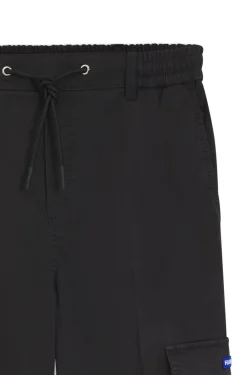 Relaxed-fit cargo trousers in stretch cotton