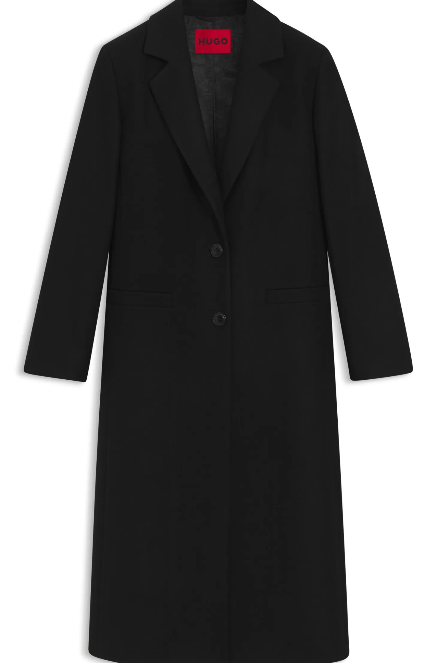Relaxed-fit coat in a wool blend