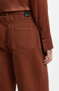 Relaxed-fit coloured jeans in soft cotton blend