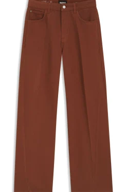 Relaxed-fit coloured jeans in soft cotton blend