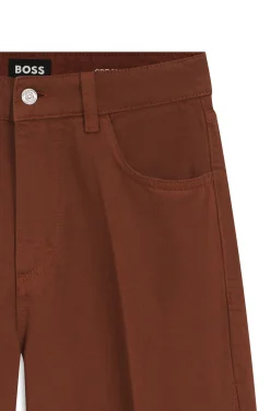 Relaxed-fit coloured jeans in soft cotton blend