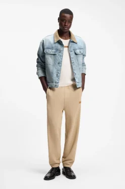 Relaxed-fit cotton jacket with corduroy collar