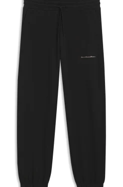 Relaxed-fit cotton trousers with streetwear logo