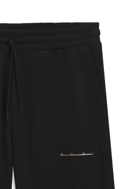 Relaxed-fit cotton trousers with streetwear logo