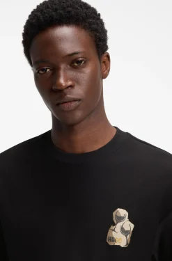 Relaxed-fit cotton T-shirt with printed artwork