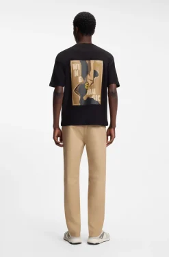 Relaxed-fit cotton T-shirt with printed artwork