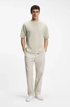 Relaxed-fit cotton T-shirt with embroidered logo