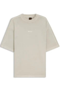 Relaxed-fit cotton T-shirt with embroidered logo