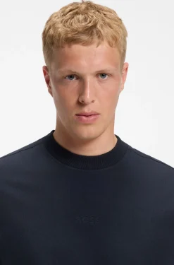 Relaxed-fit cotton T-shirt with embroidered logo