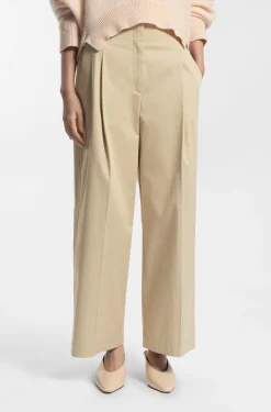 Relaxed-fit culottes in stretch cotton