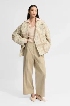 Relaxed-fit culottes in stretch cotton