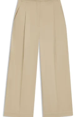 Relaxed-fit culottes in stretch cotton