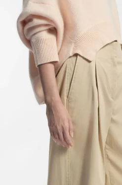 Relaxed-fit culottes in stretch cotton