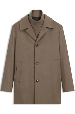 Relaxed-fit formal coat in Italian fabric