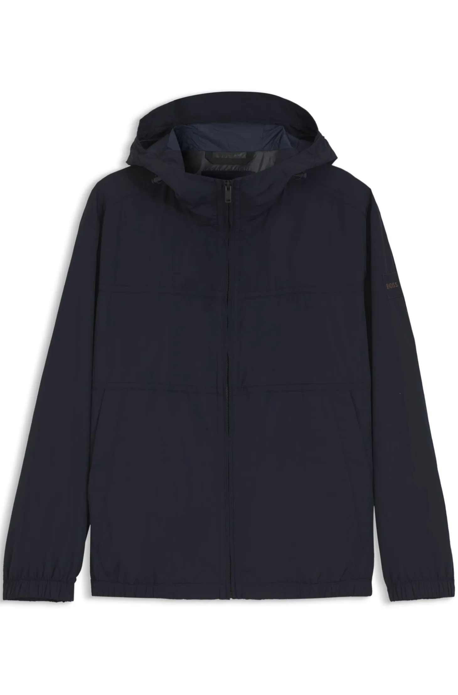Relaxed-fit hooded jacket in water-repellent fabric